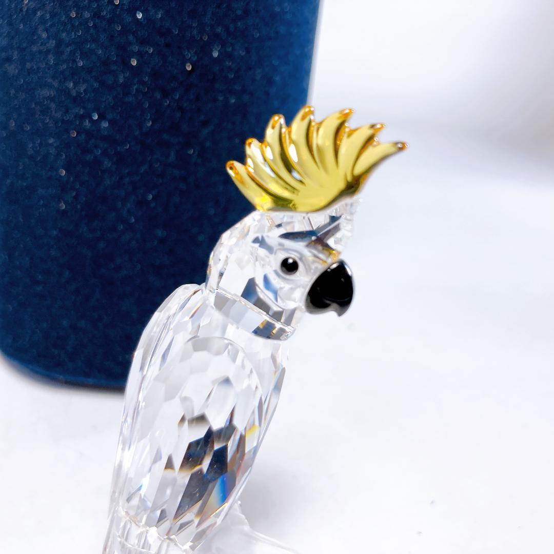 【未使用】スワロフスキー バタンインコ 置物　 インコ・オウム |1510|　☆
