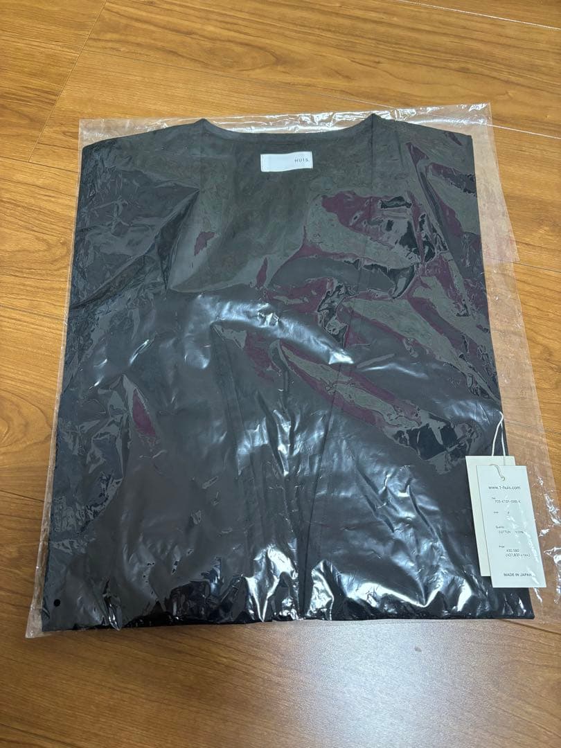 HUIS. 遠州織物 ハウス　huis 羽織もの　黒　新品未使用