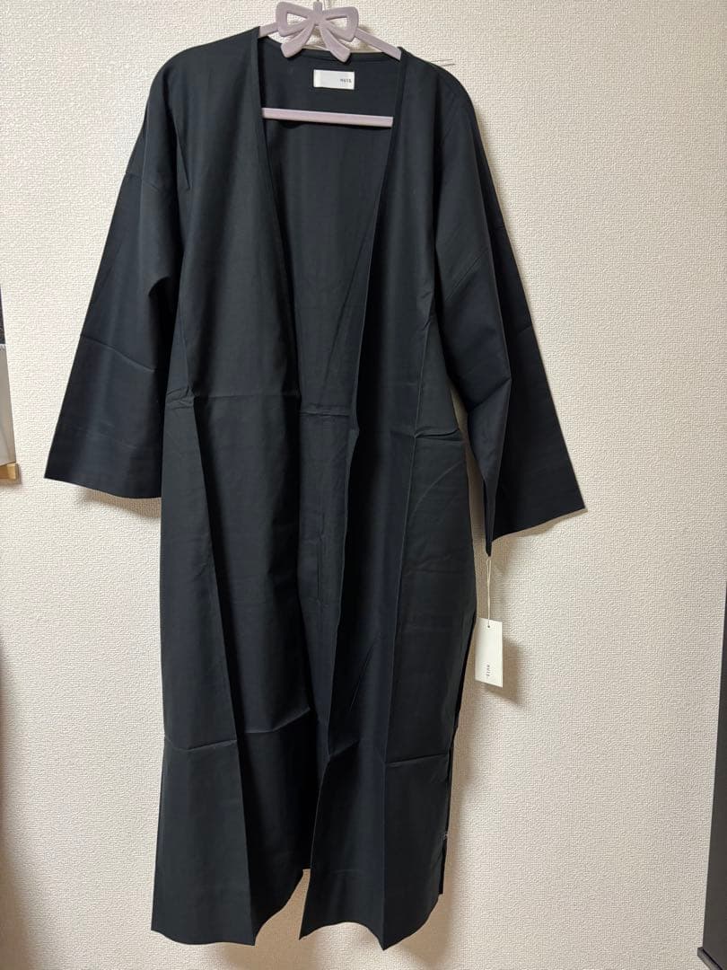 HUIS. 遠州織物 ハウス　huis 羽織もの　黒　新品未使用