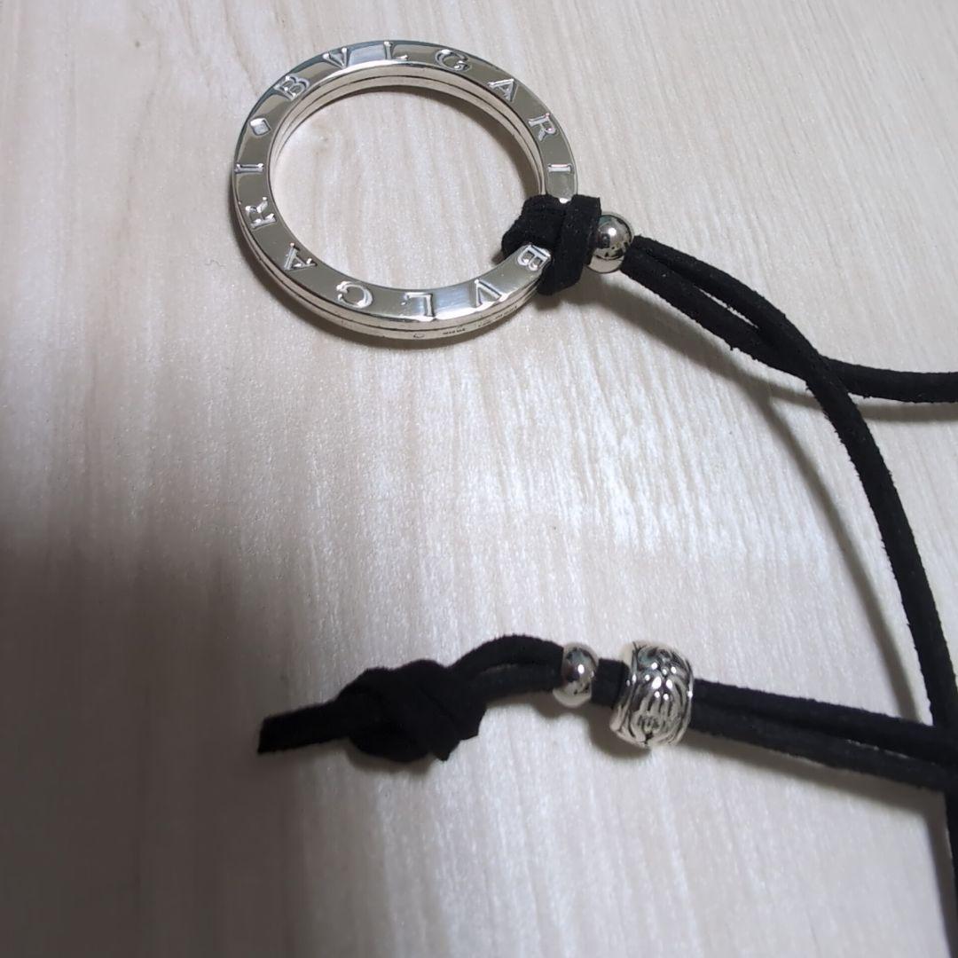 BVLGARI ブルガリシルバー キーリング 新品チョーカー付きネックレス