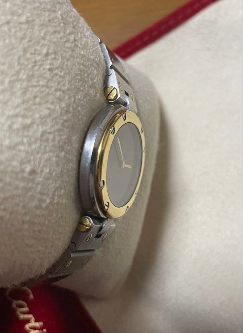 希少　Cartier サントス ヴァンドーム ボルドー 腕時計　タンク　ガルべ