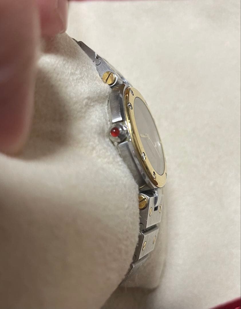 希少　Cartier サントス ヴァンドーム ボルドー 腕時計　タンク　ガルべ