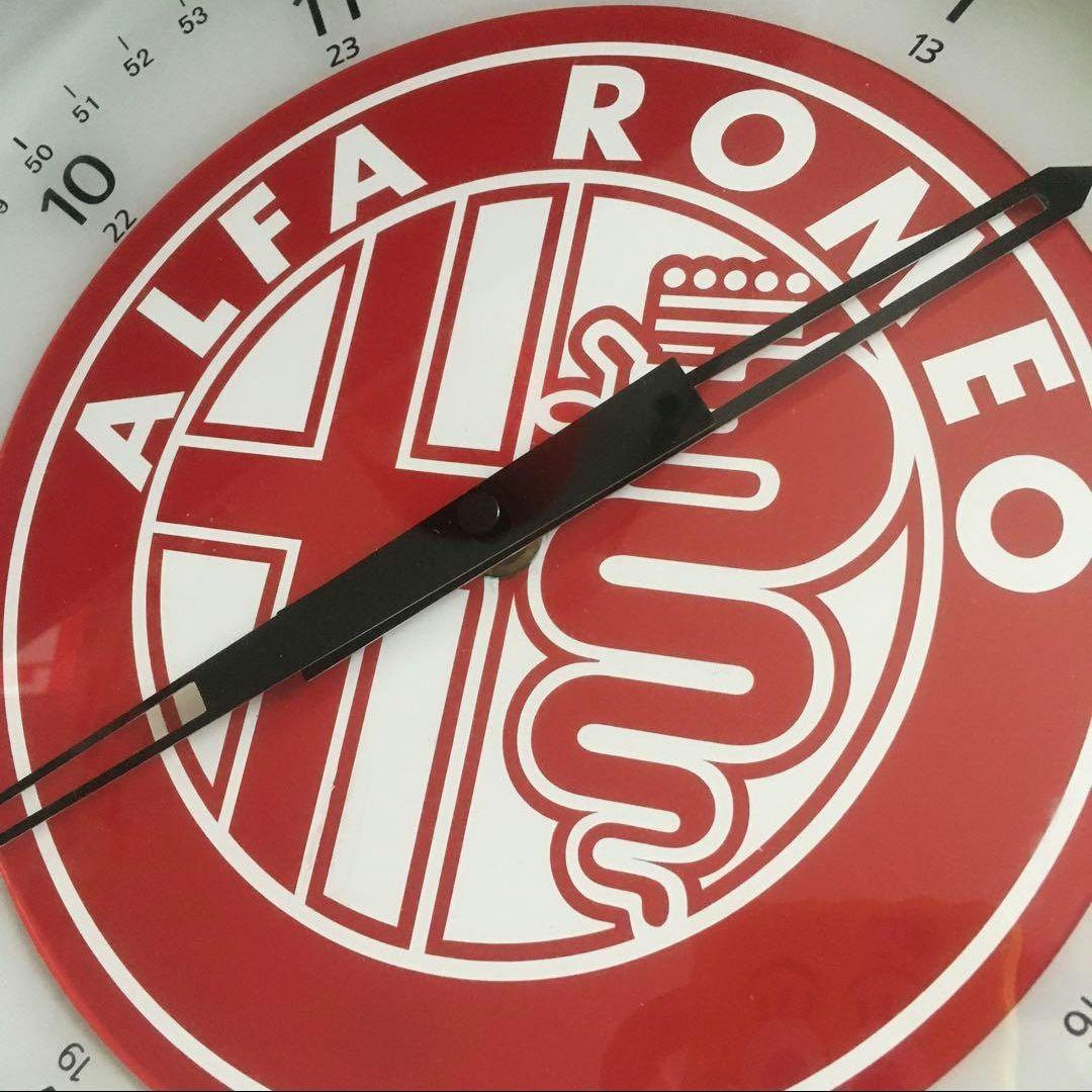 アルファロメオ　大きな掛け時計　直径約39センチ　中古