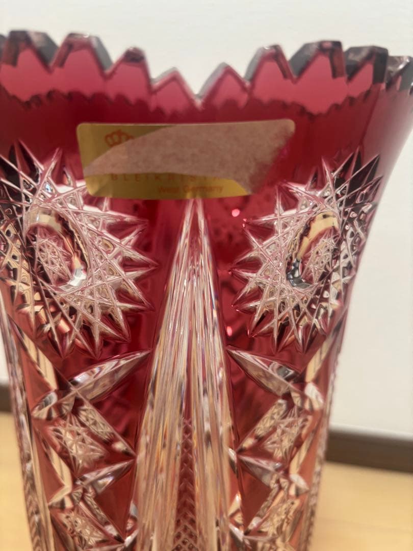 【美品】NACHTMANN BLEIKRISTALL 花瓶　フラワーベース 切子