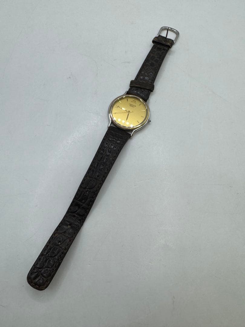 SEIKO クレドール クォーツ 腕時計 8J81-6B00 18KT メンズ