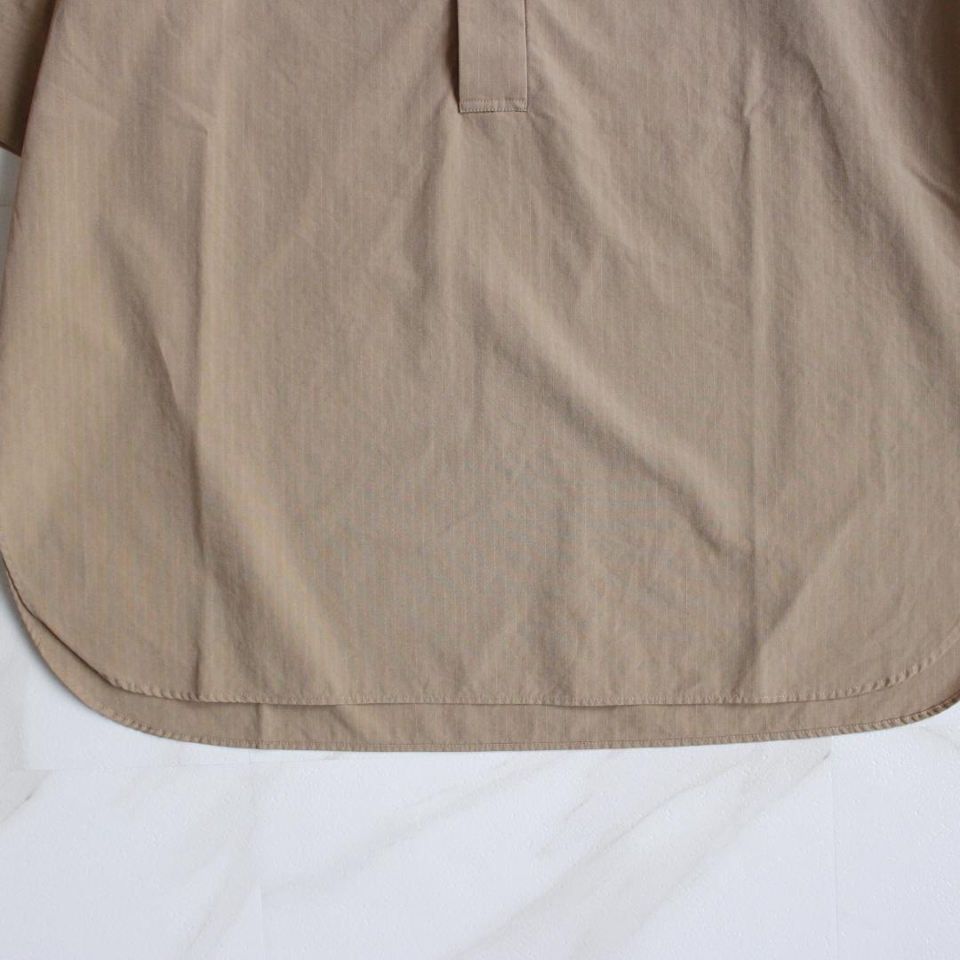 【極美品】AURALEE リップストップシャンブレーシャツ ベージュ S