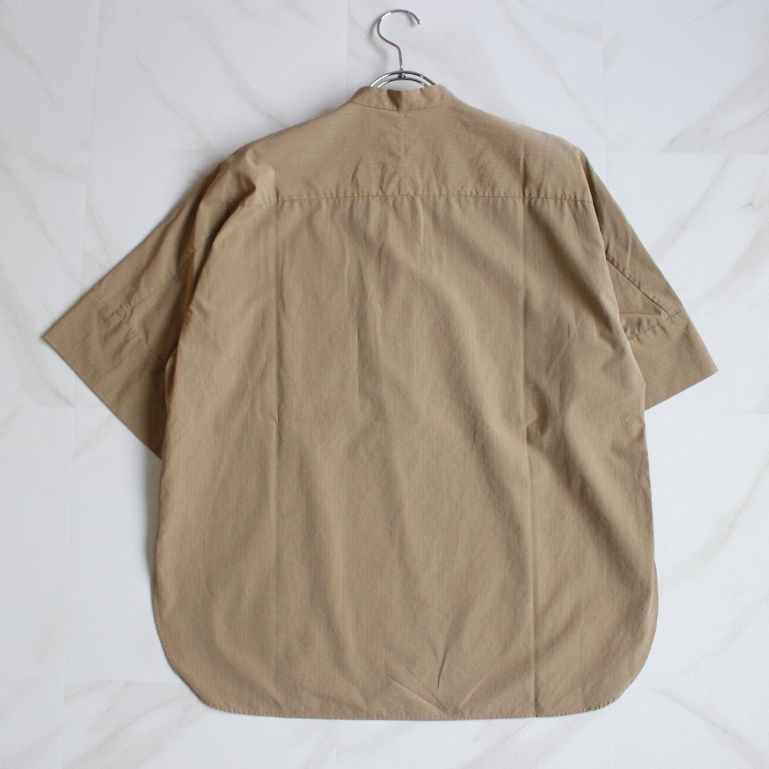 【極美品】AURALEE リップストップシャンブレーシャツ ベージュ S