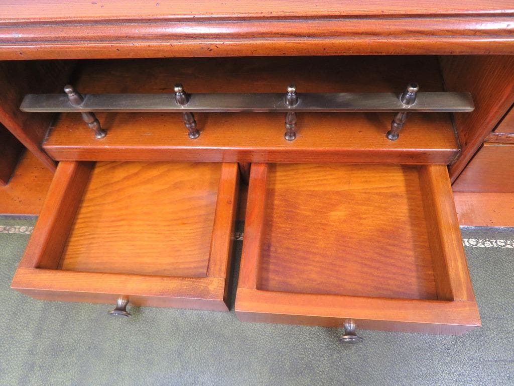 展示品　バロッサバレンティ　ライティングデスク　ビューロー　書斎机　本革　高級