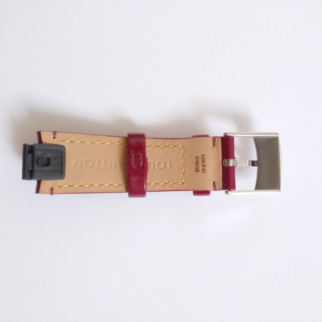 最終値下げ【美品】ルイヴィトン　時計ベルト　タンブール　モノグラム　ヴェルニ