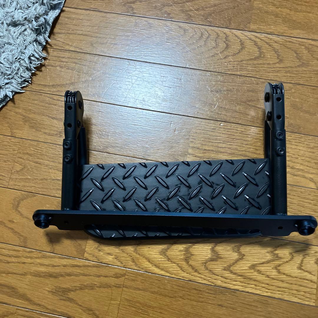 ハイエース 折りたたみ式フットレスト ブラック助手席用