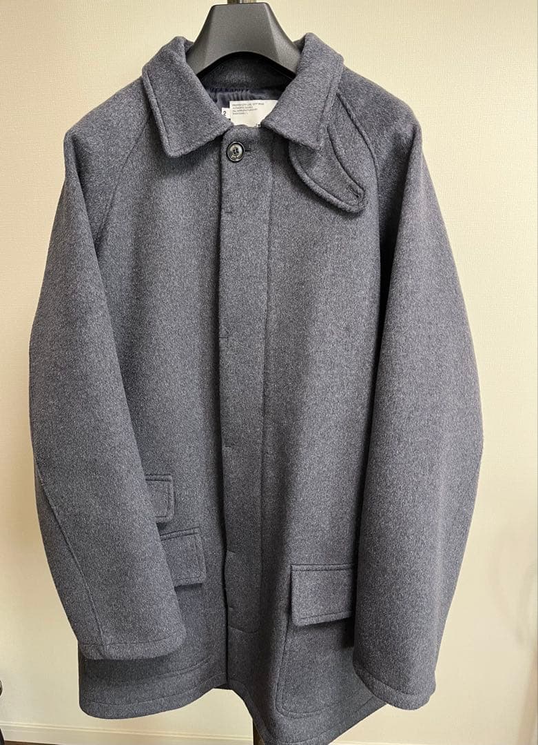 havehad City Wool Half Coat ハーフコート チャコール
