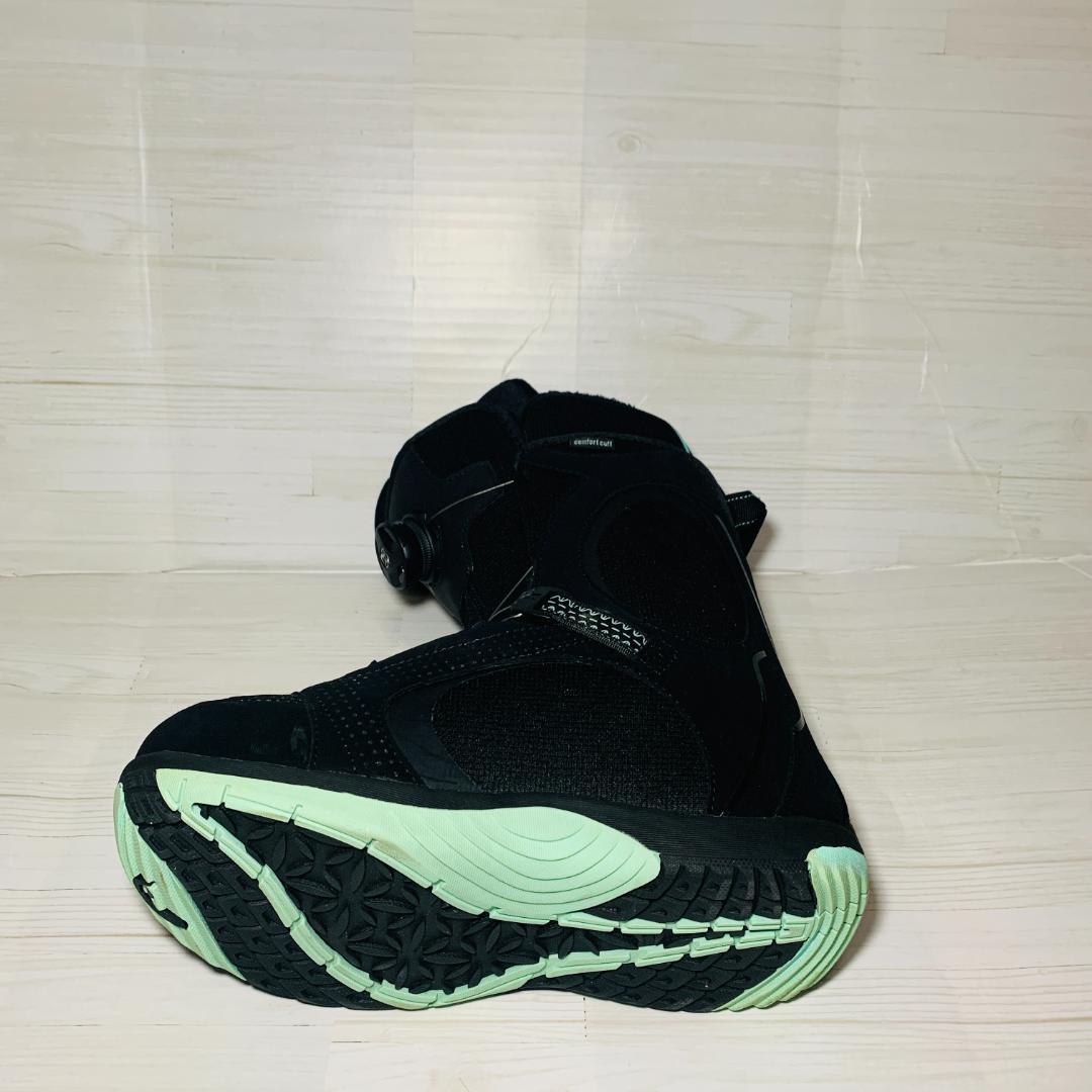 女性用スノーボードブーツ Boaシステム ブラック #0295