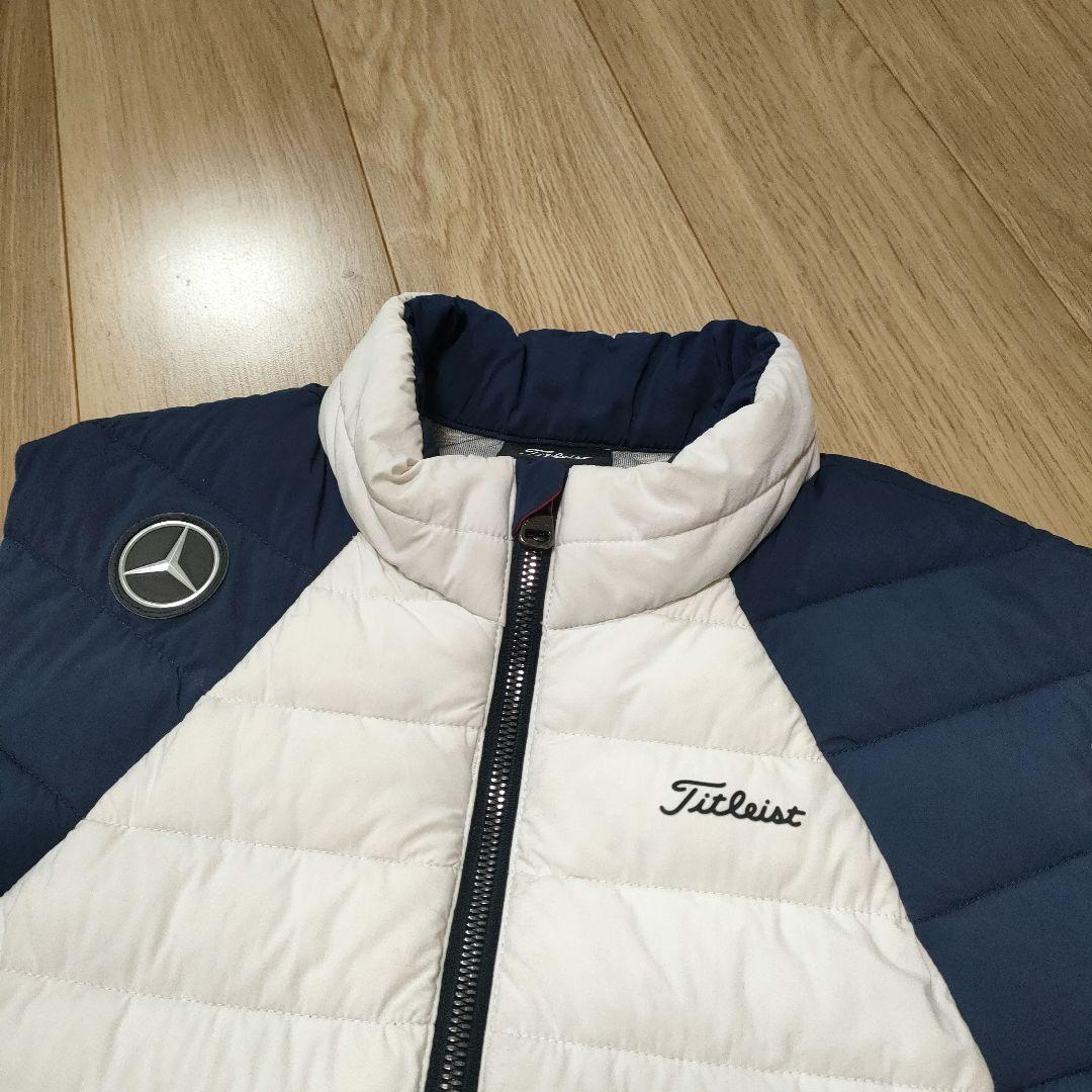 Titleist/Mercedes-Benz ホワイト/ネイビー ゴルフベスト