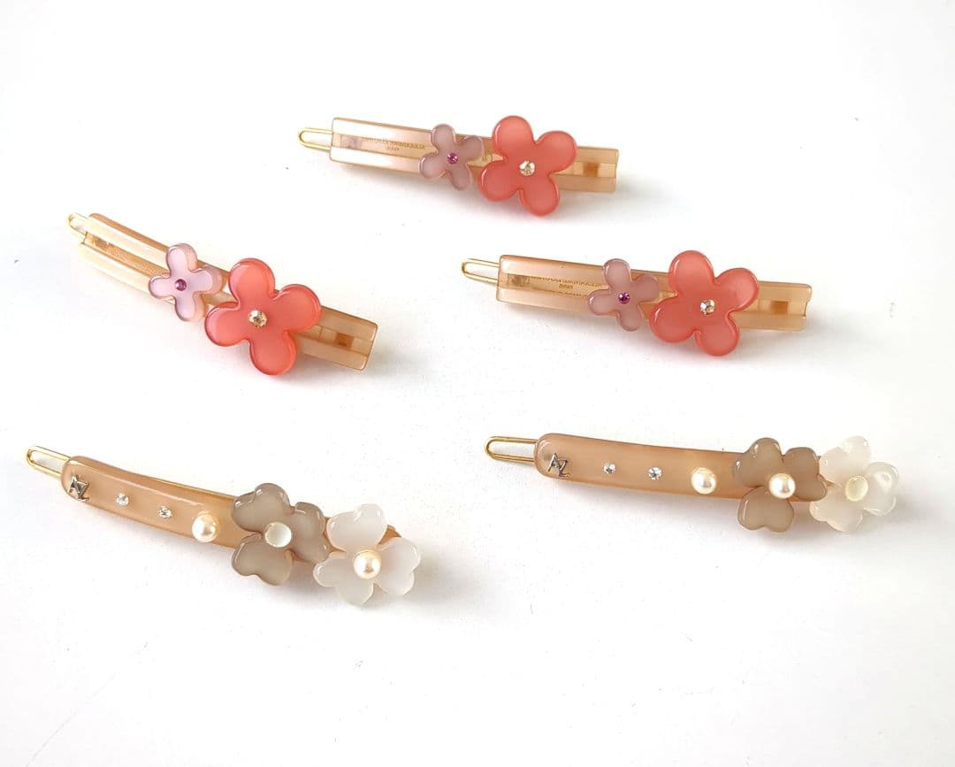 アレクサンドルズアリ*5本セット ヘアクリップ/ヘアピン*花