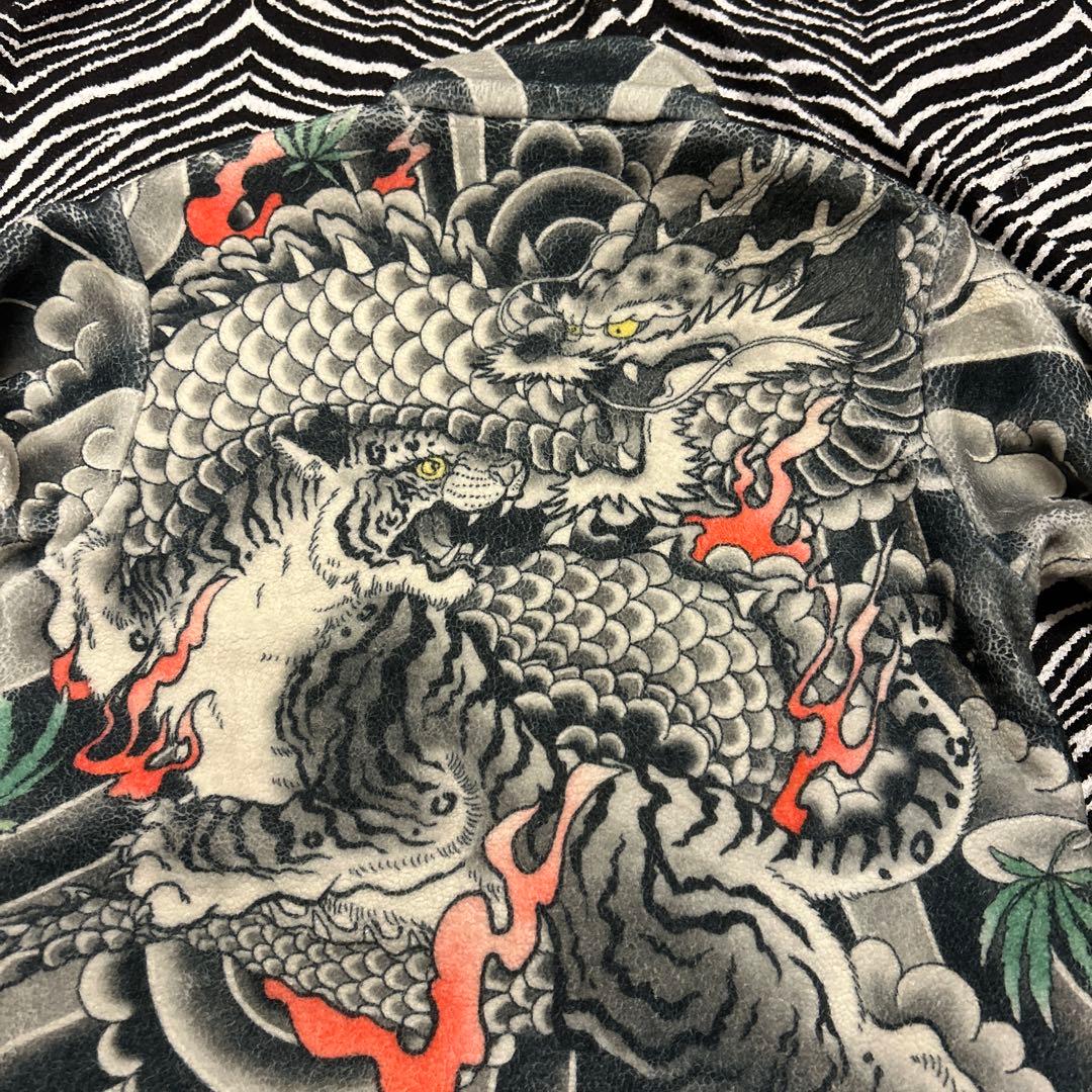ビンテージ 入れ墨 フリースジャケット vintage USA古着 TATTOO