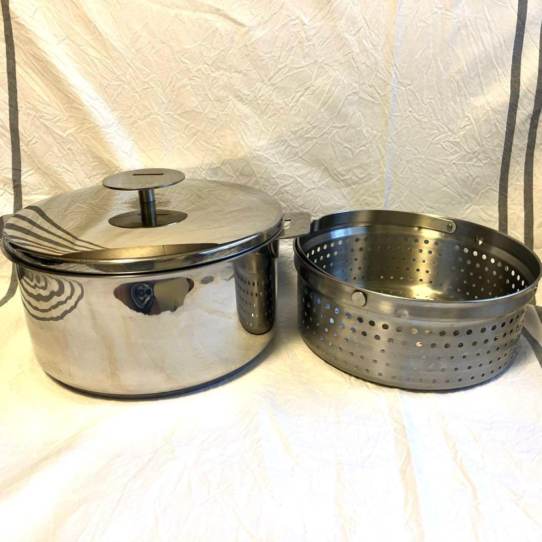 クリステル鍋20cm バスケット付