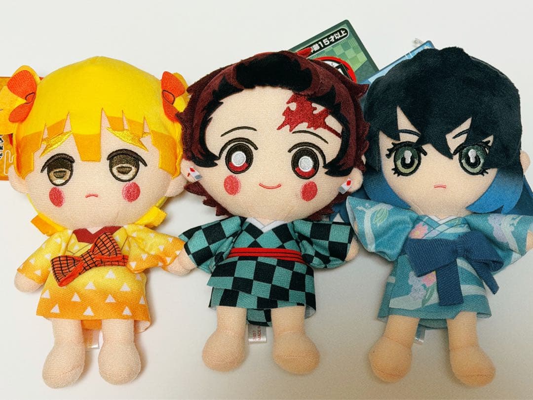 鬼滅の刃 ちびぬい　chibiぬいぐるみ 炭子　善子　猪子　遊郭編