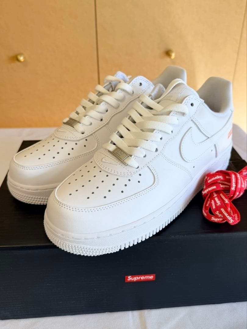 新品未使用 Supreme×Nike AF1 Low 白 26cm 箱付