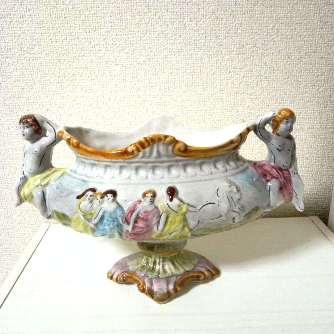 CAPODIMONTEカポディモンテ　イタリア陶器　ヴィンテージ　花瓶