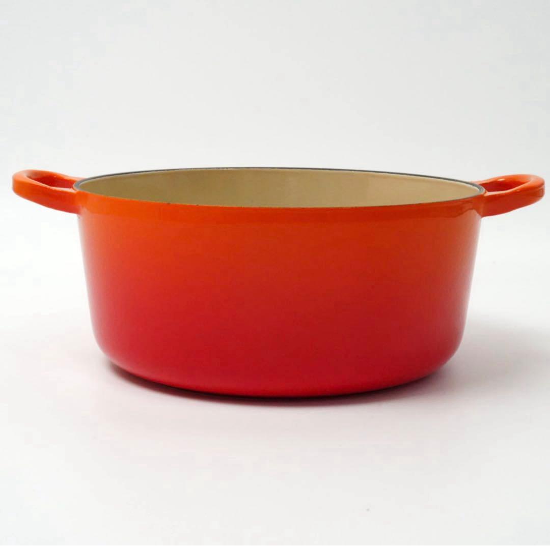 LE CREUSET　ココット ロンド オレンジ　22cm