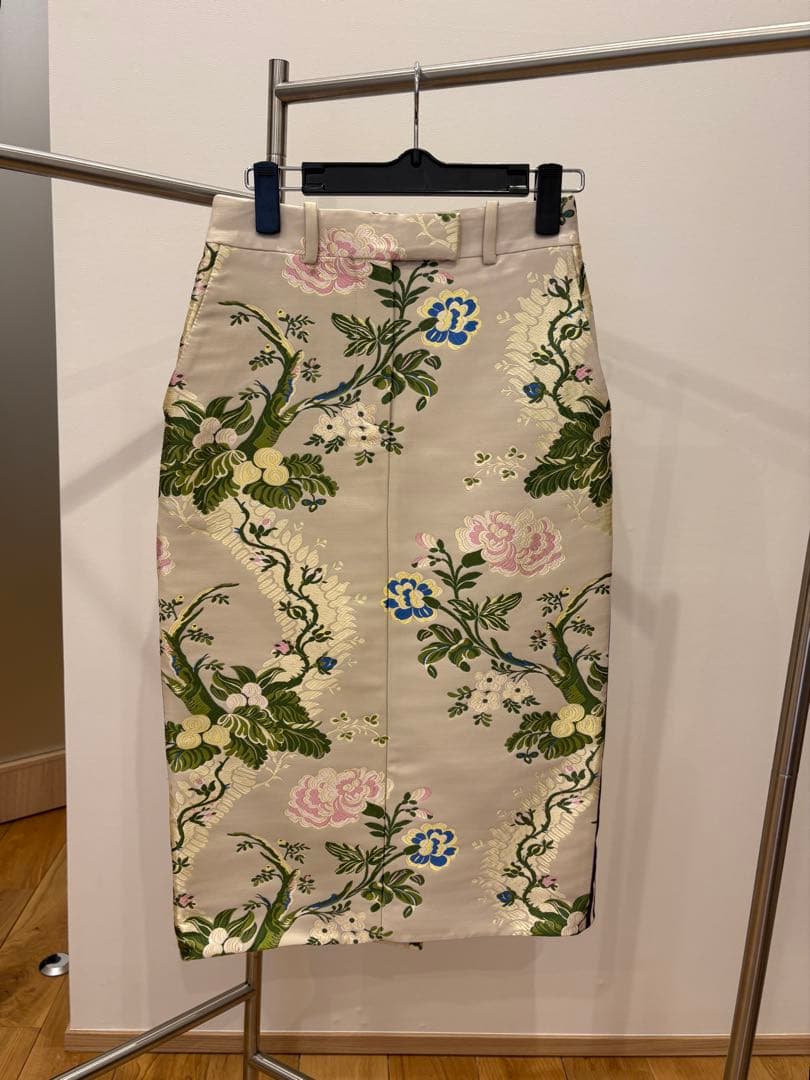 【SALE】ラフシモンズ   総刺繍タイトスカート