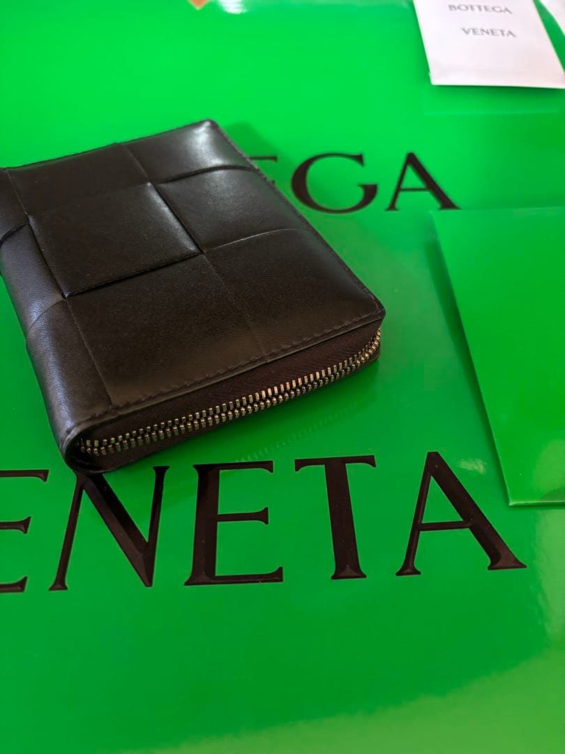 BOTTEGA VENETA 二つ折り財布 ブラック ボッテガ べネタ 訳あり