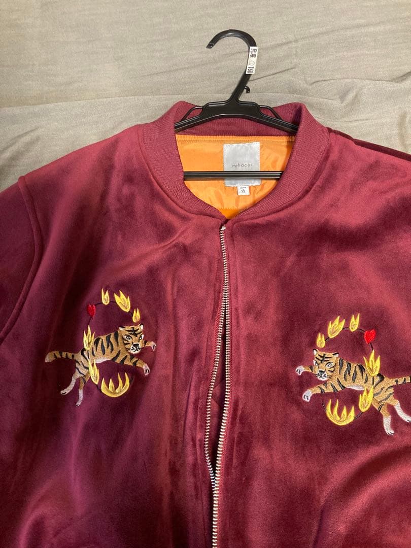 レアセル　スカジャン　MA-1 ジャケット　XL