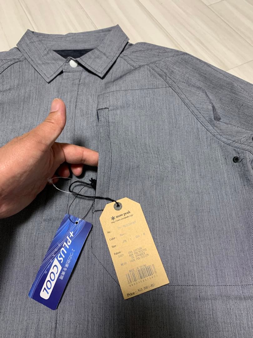 【tadassy U】 peak（スノーピーク）比翼L/Sシャツ