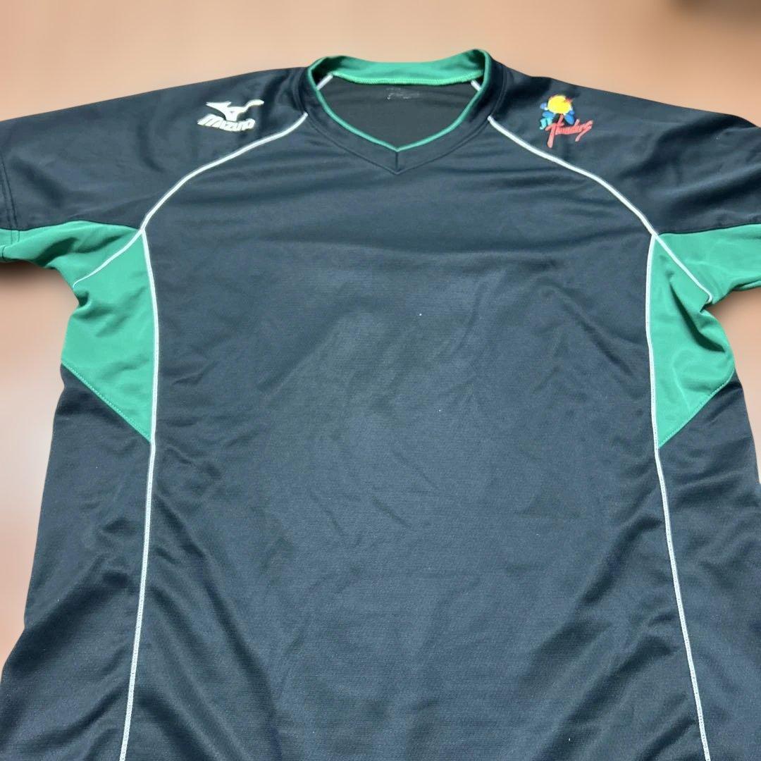 JT バレーTシャツ 黒/緑