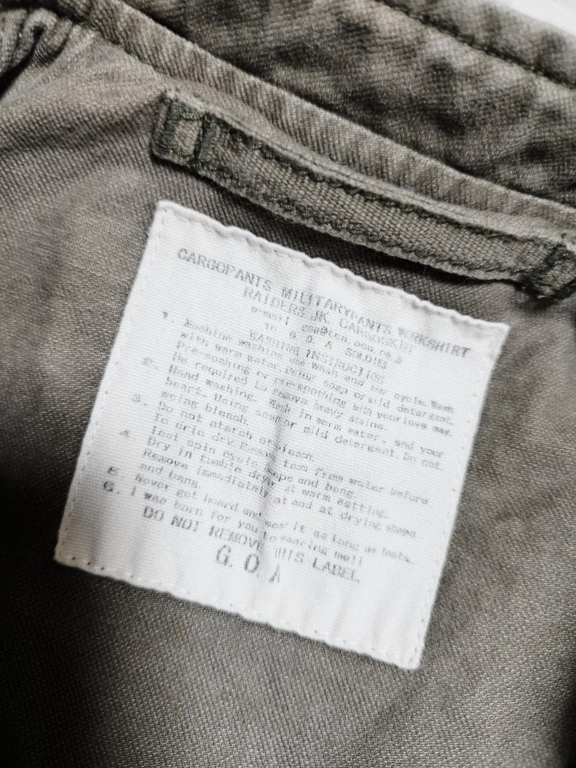 【goa】ミリタリージャケット　カーキ　XS(Free)