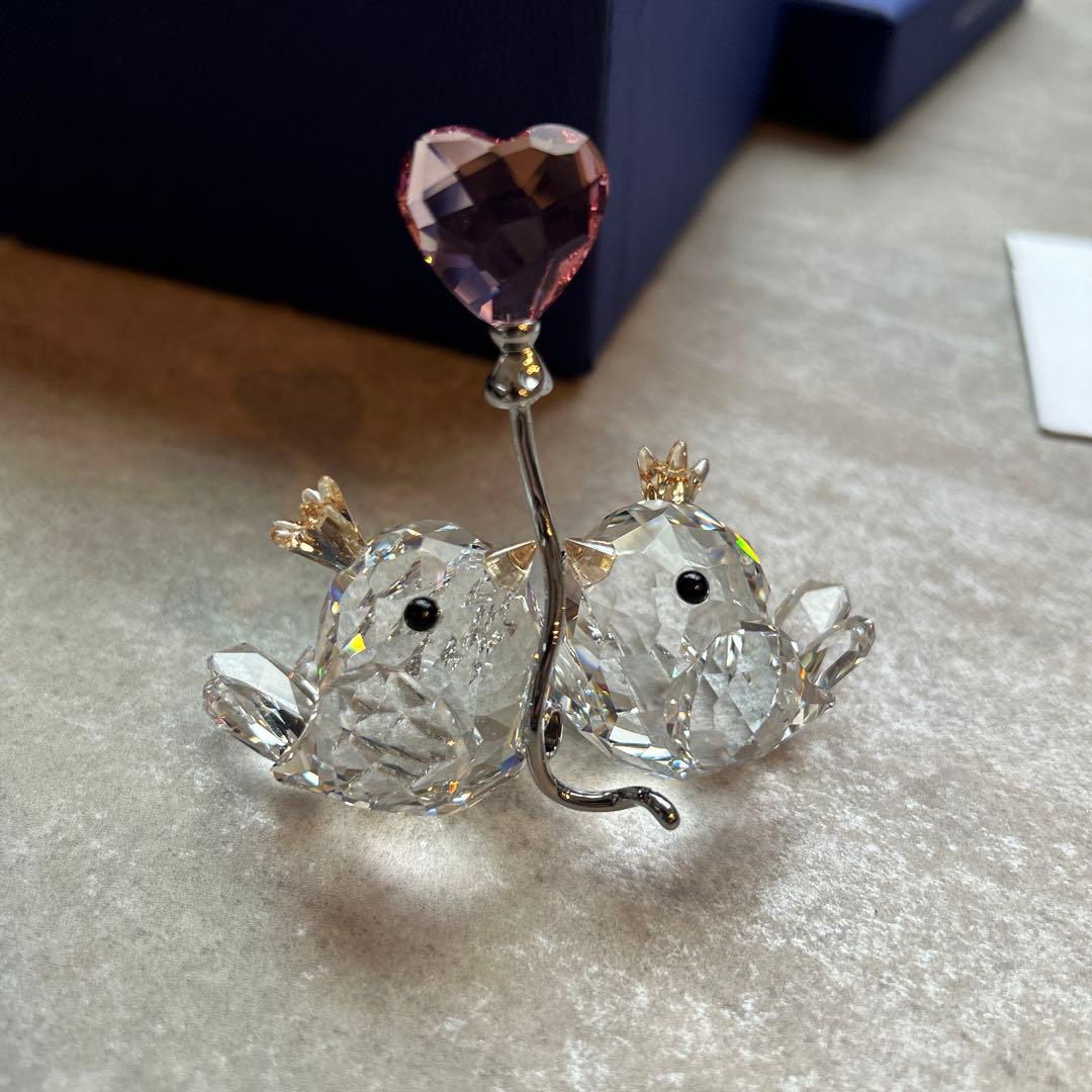 スワロフスキー　小鳥　置物　SWAROVSKI 小物　インテリア　クリスタル