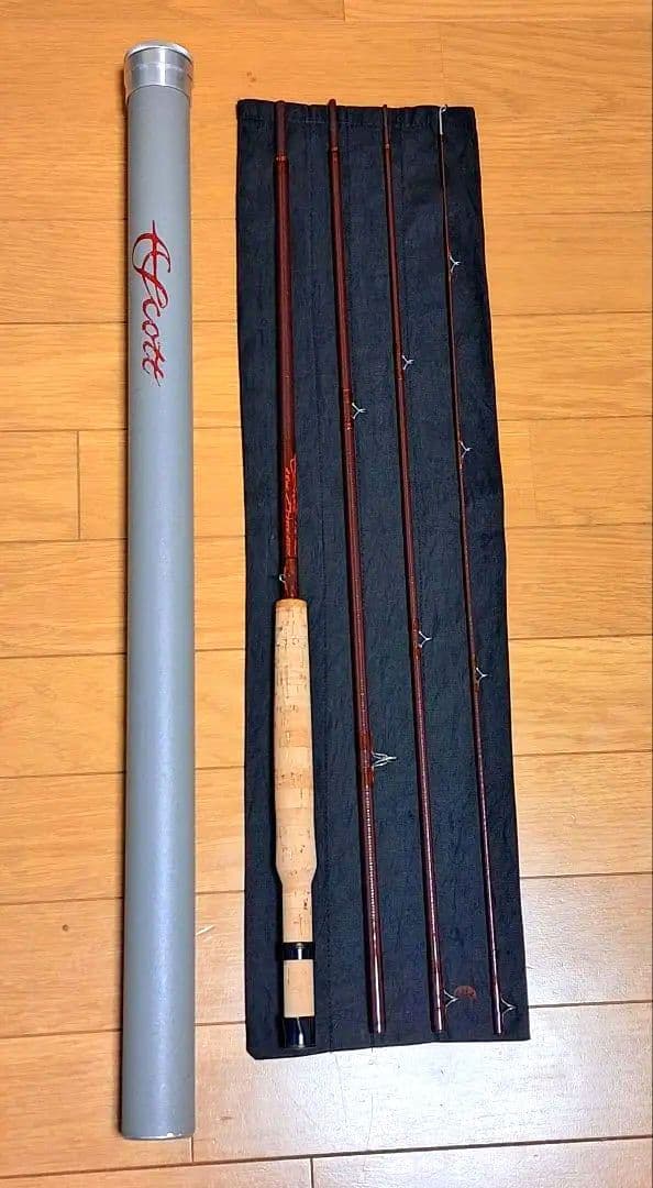名品美品レア フライロッド スコットF7944 7ft10in #4グラスロッド