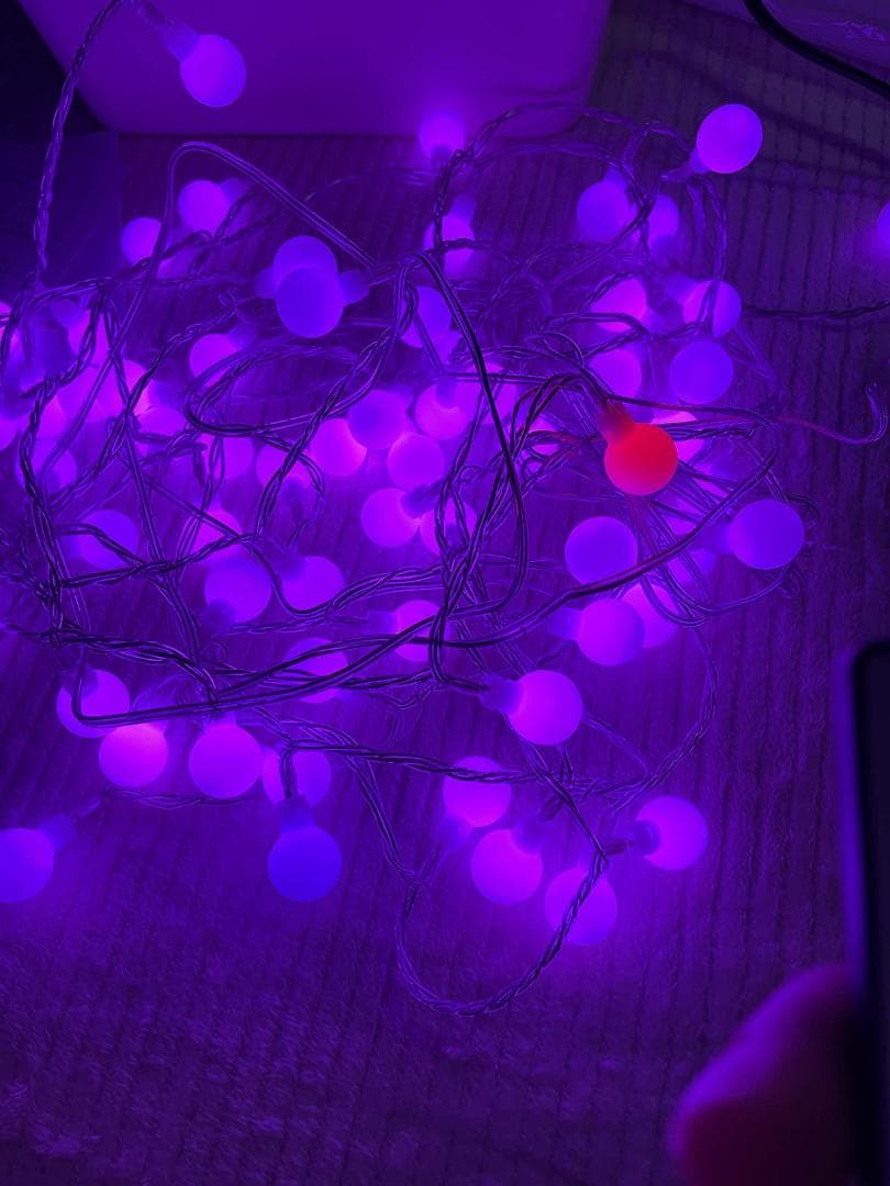 充電式 LEDボールライト 16色のカラーモード