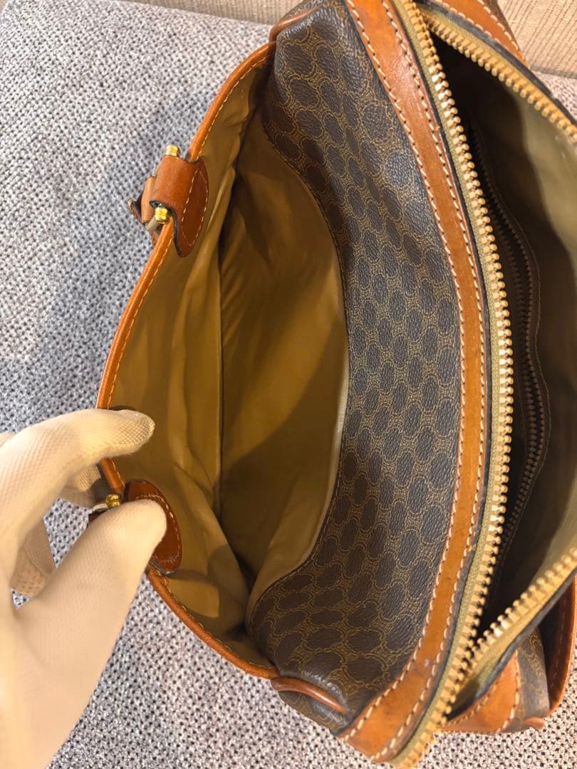 CELINE セリーヌ ボストンバッグ マカダム柄 トリオンフ オールドセリーヌ
