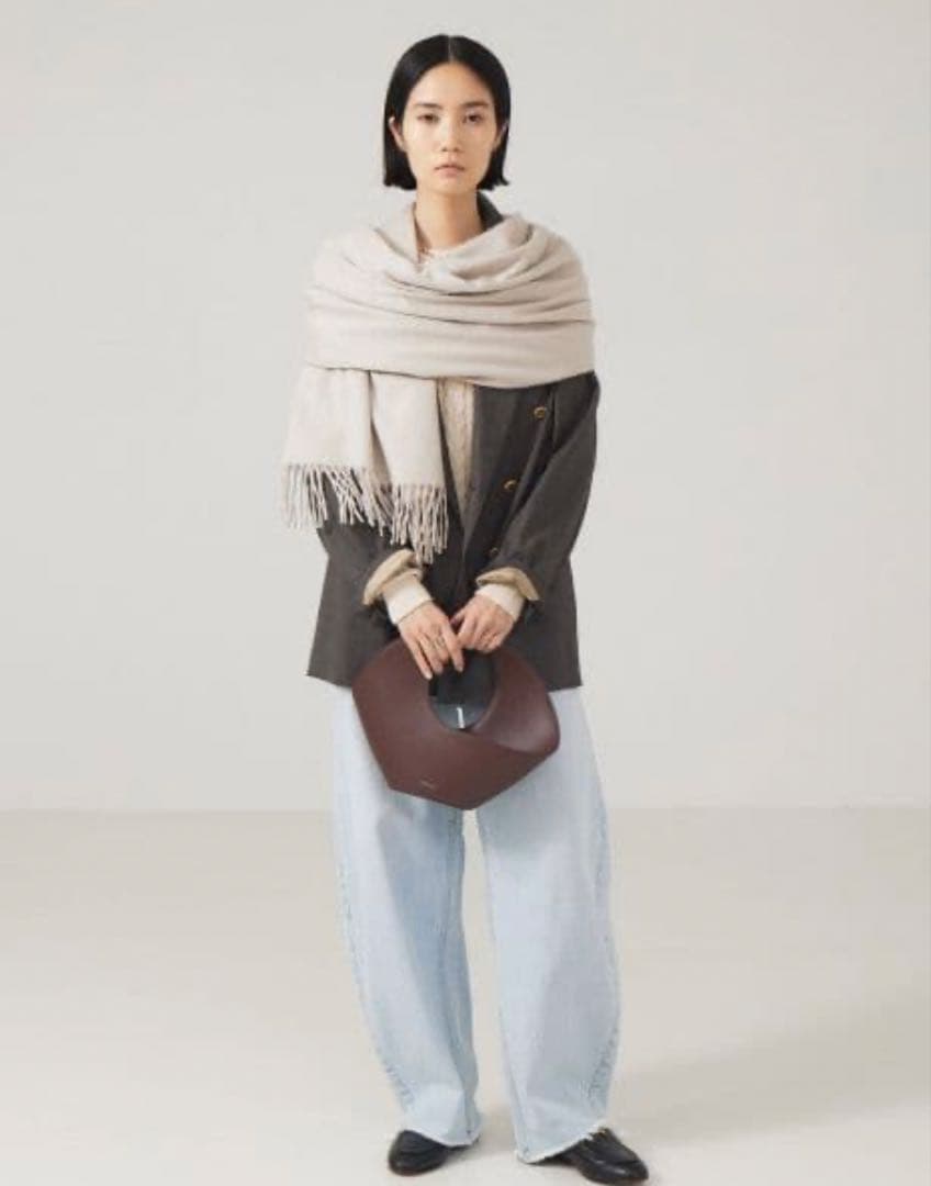 BEGG＆CO ベグアンドコー　カシミヤストール oyster