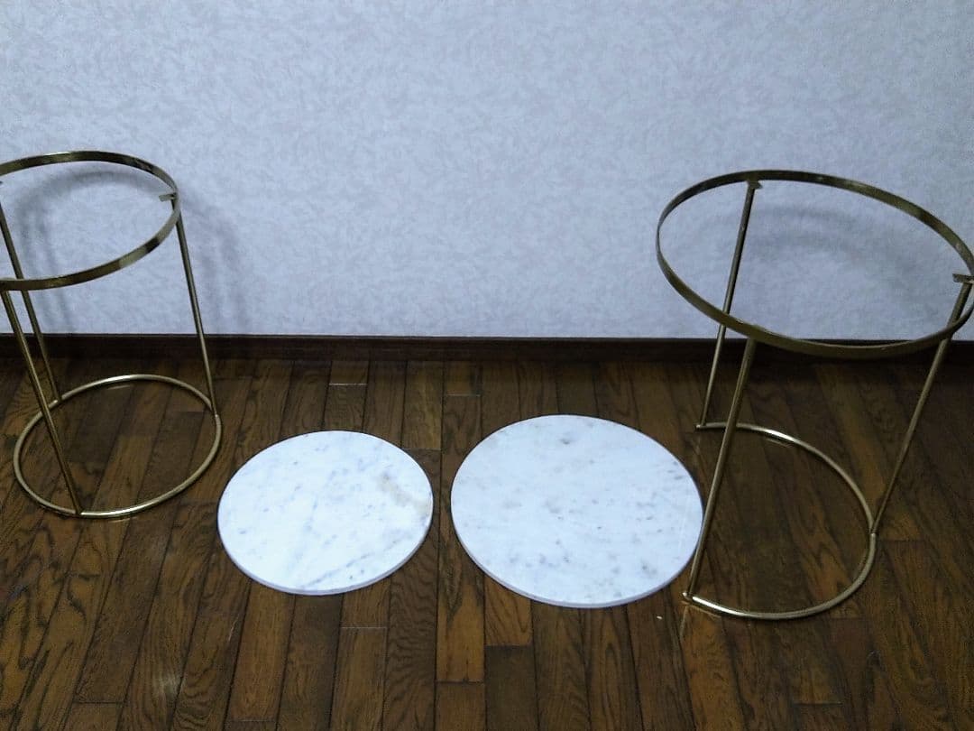 zara ザラホーム・大理石ネストテーブル・丸テーブル・大理石