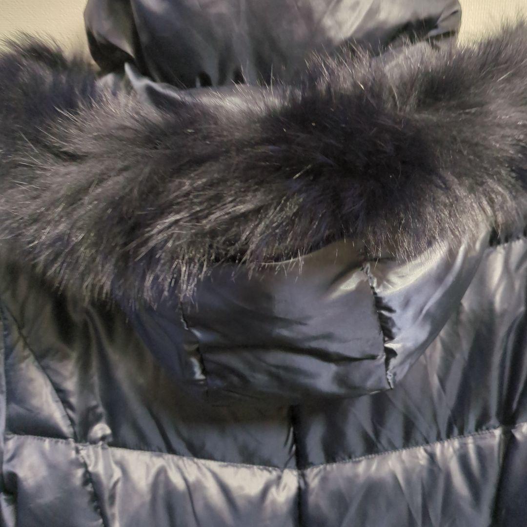 INDIVI ダウンコート　フード　 ブルーフォックス 大きいサイズ XL 42