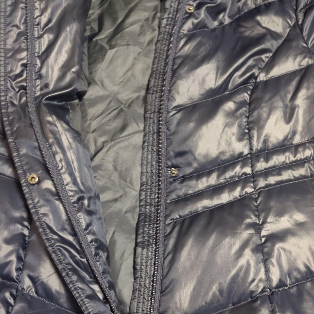 INDIVI ダウンコート　フード　 ブルーフォックス 大きいサイズ XL 42