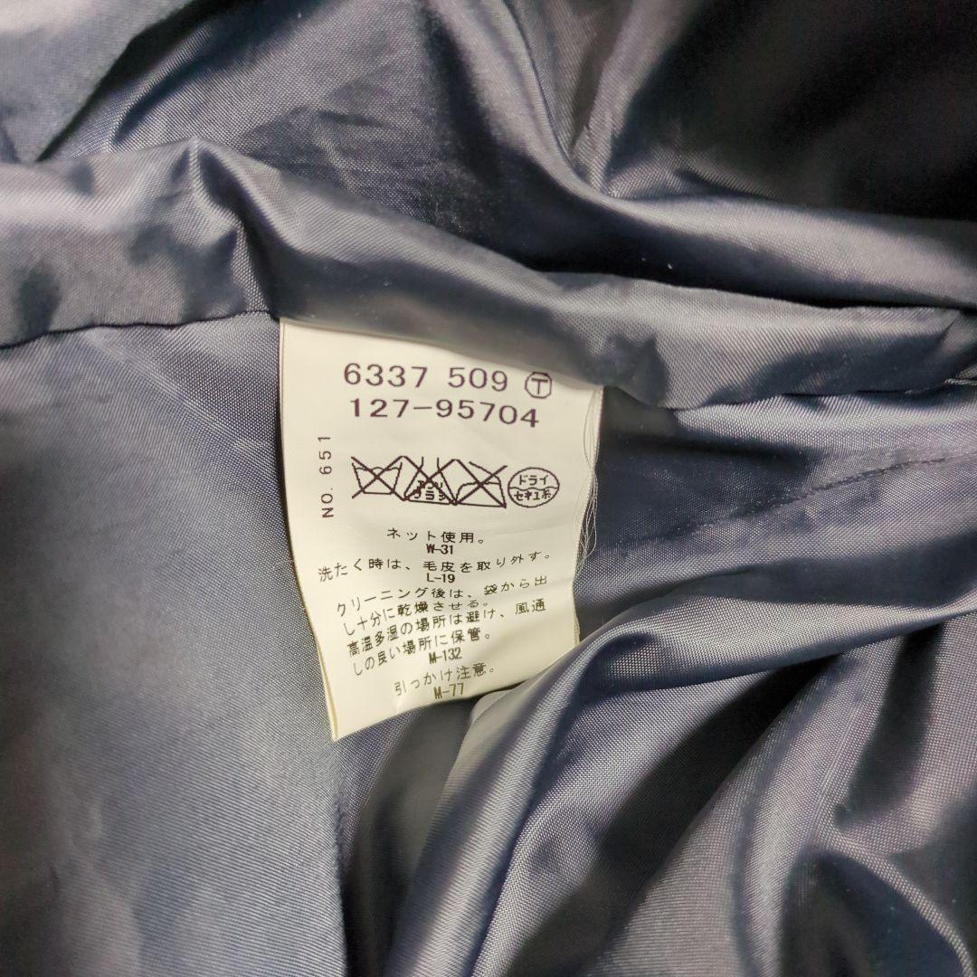 INDIVI ダウンコート　フード　 ブルーフォックス 大きいサイズ XL 42