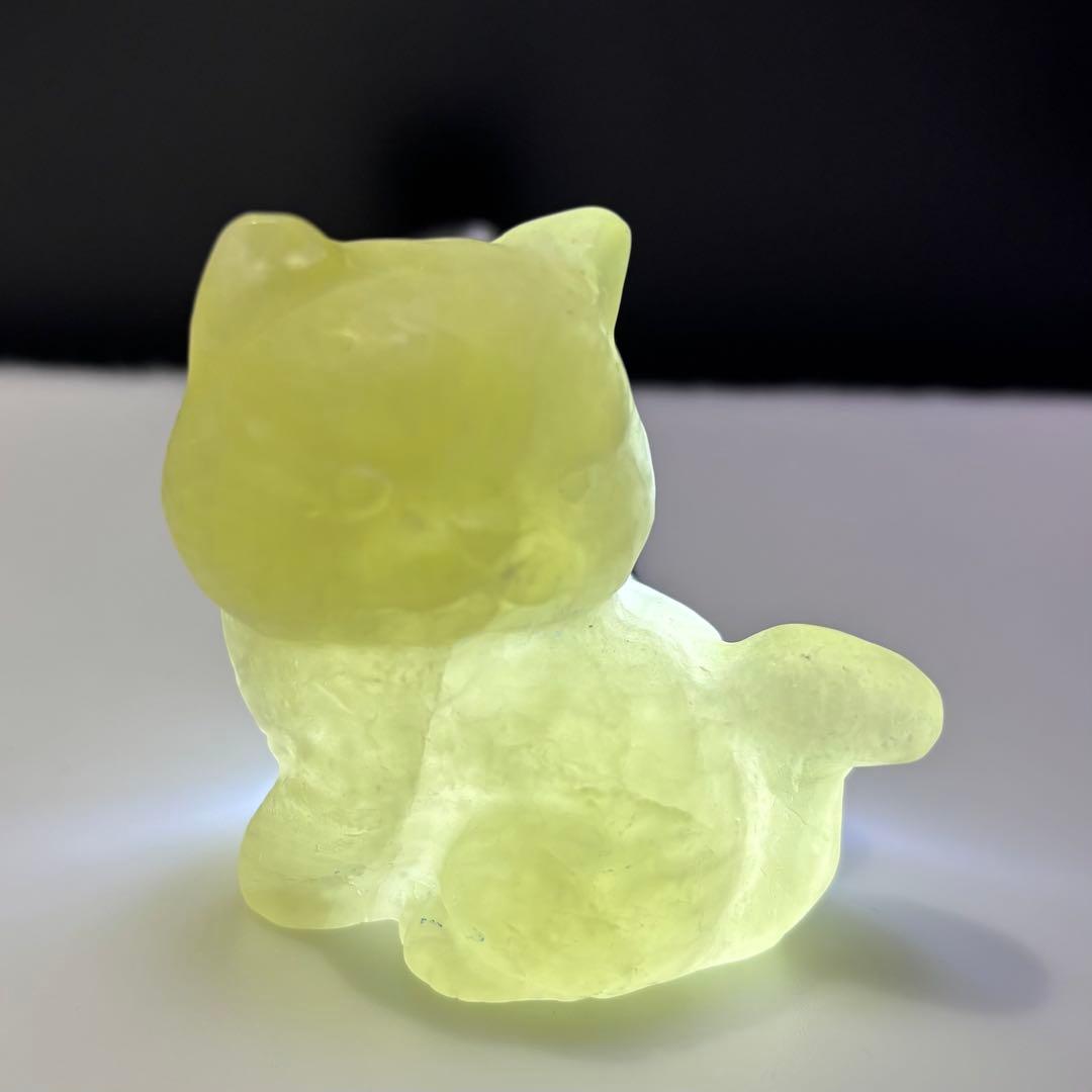 【天然石】　シトリン　猫　肉球　カービング　12点セット　パワーストーン　置物