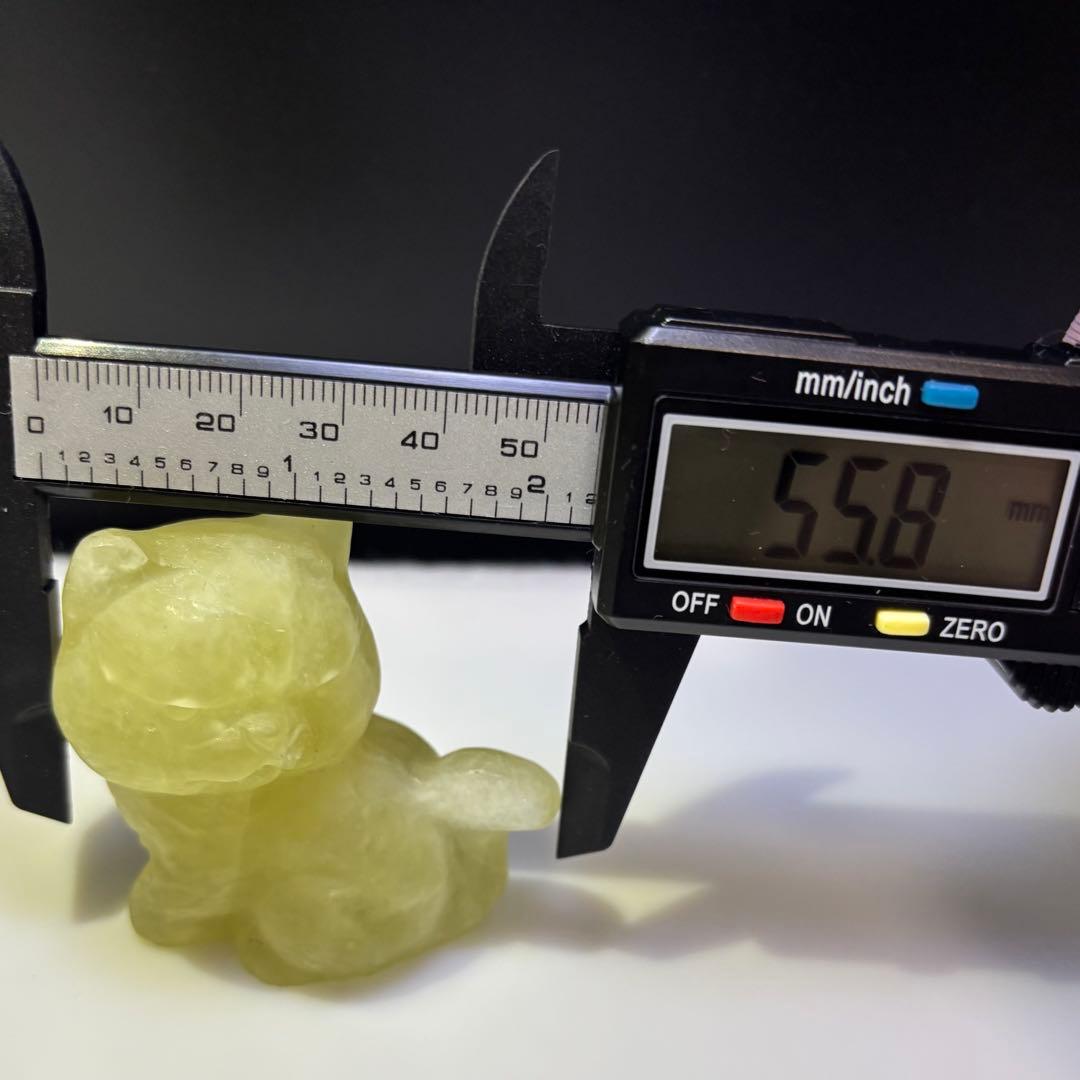 【天然石】　シトリン　猫　肉球　カービング　12点セット　パワーストーン　置物