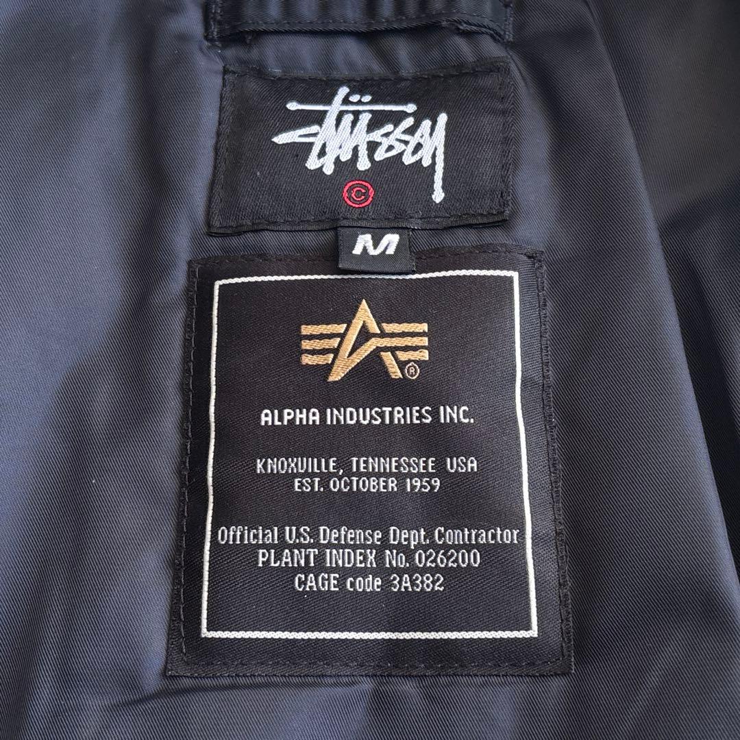 STUSSY×ALPHA×FRAGMENT DESIGN【M】ボンバージャケット
