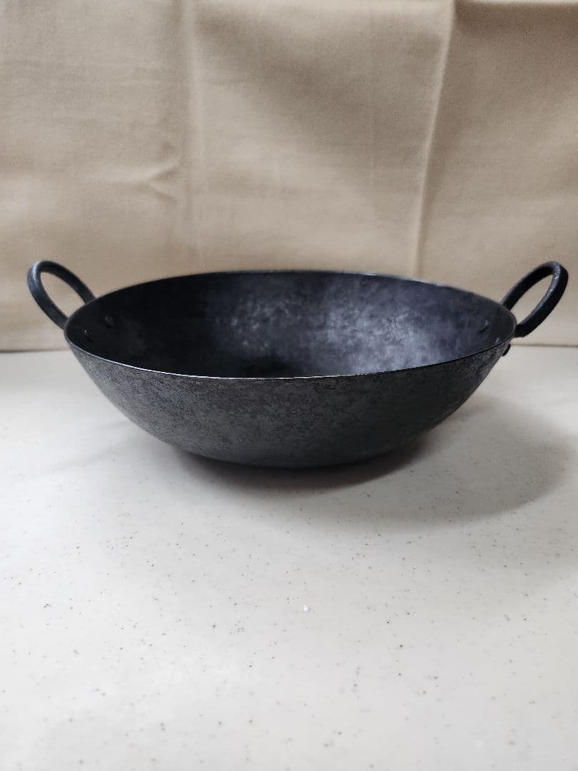 成田理俊　持ち手ウォッグパン　鉄　21cm