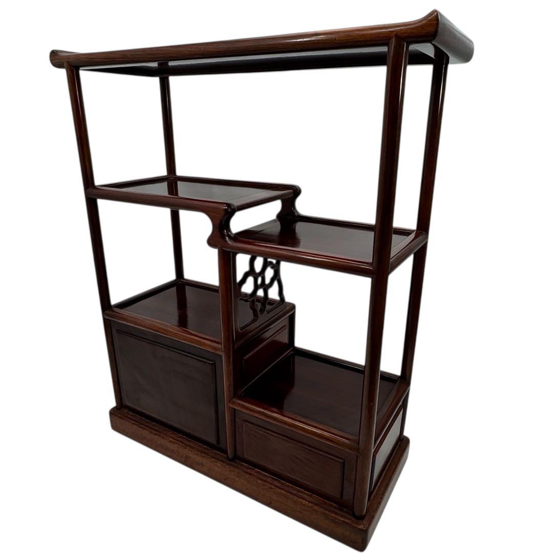 古美術柳　唐物 唐木 螺鈿違い茶棚 煎茶棚 器局