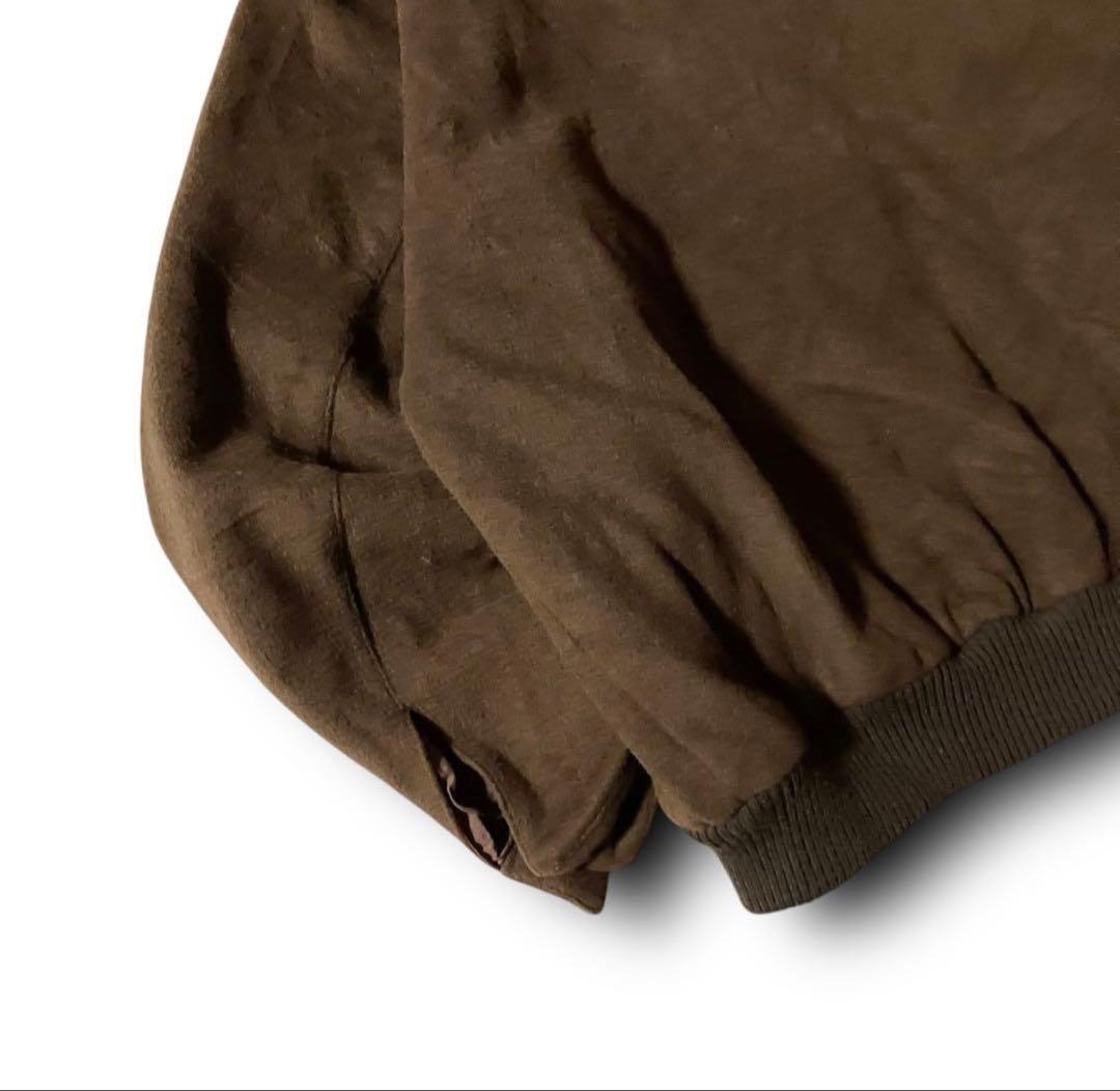 vintage Graham Hillハリントンジャケットウール調短丈ブラウンL