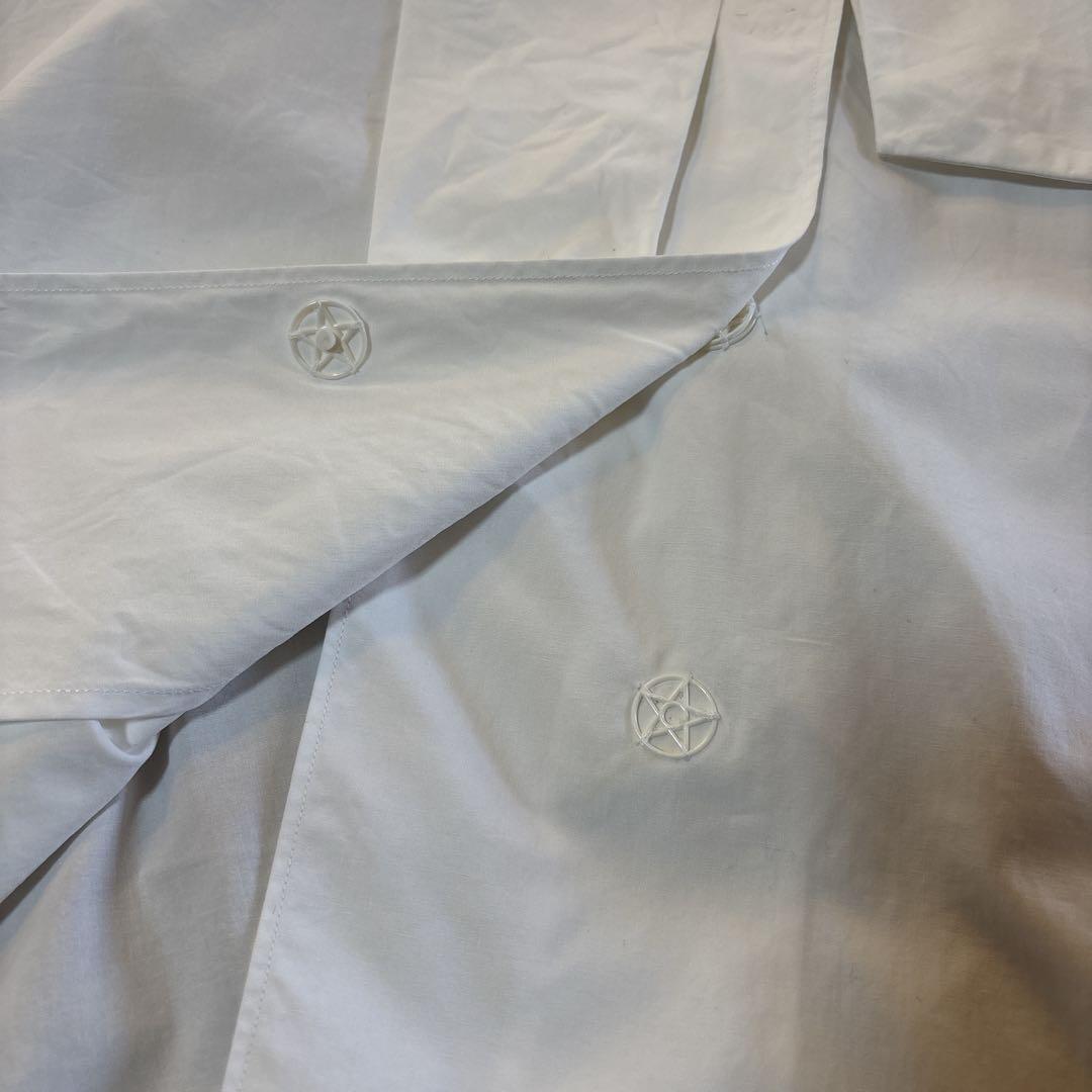 ボッテガヴェネタ コットン　ボウタイブラウス　ホワイト　ゆったり