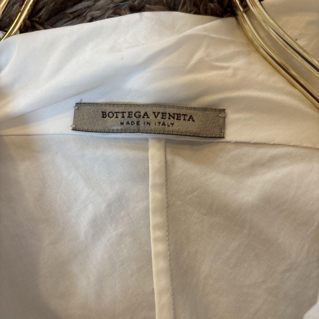 ボッテガヴェネタ コットン　ボウタイブラウス　ホワイト　ゆったり