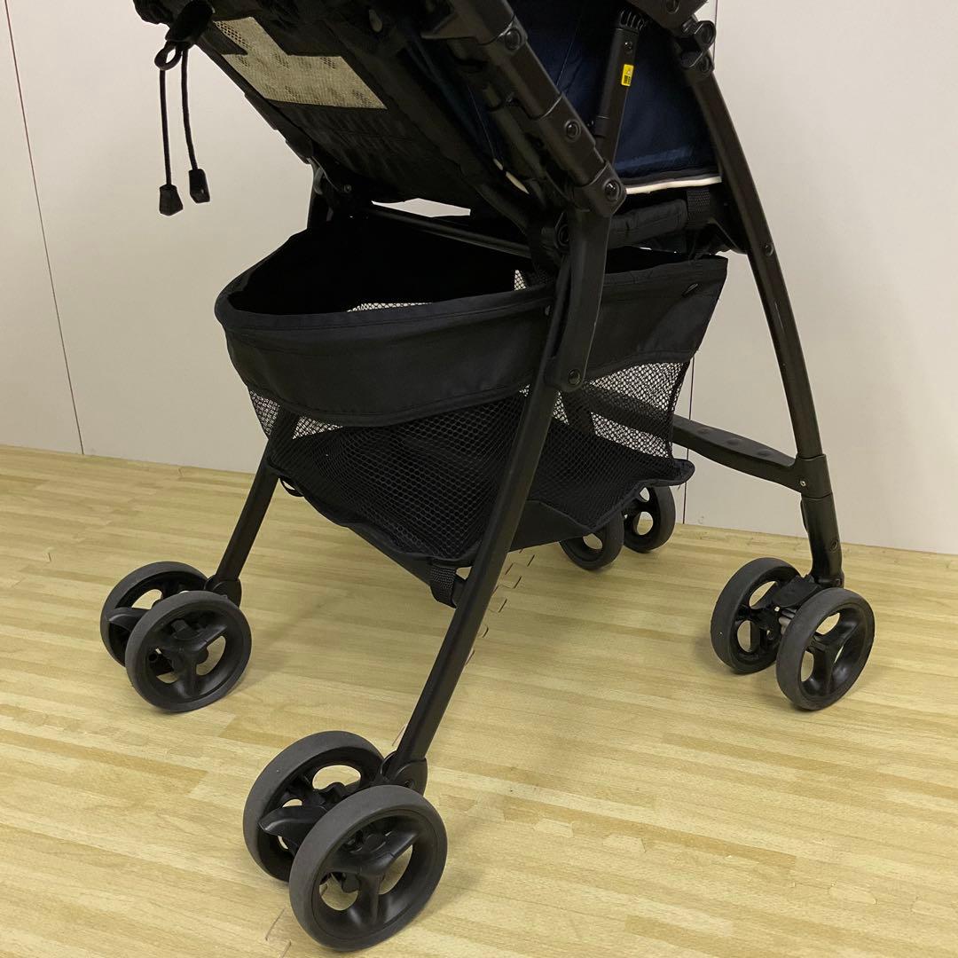 アップリカ 超軽量ベビーカー カルーンエアー レインドロップネイビー