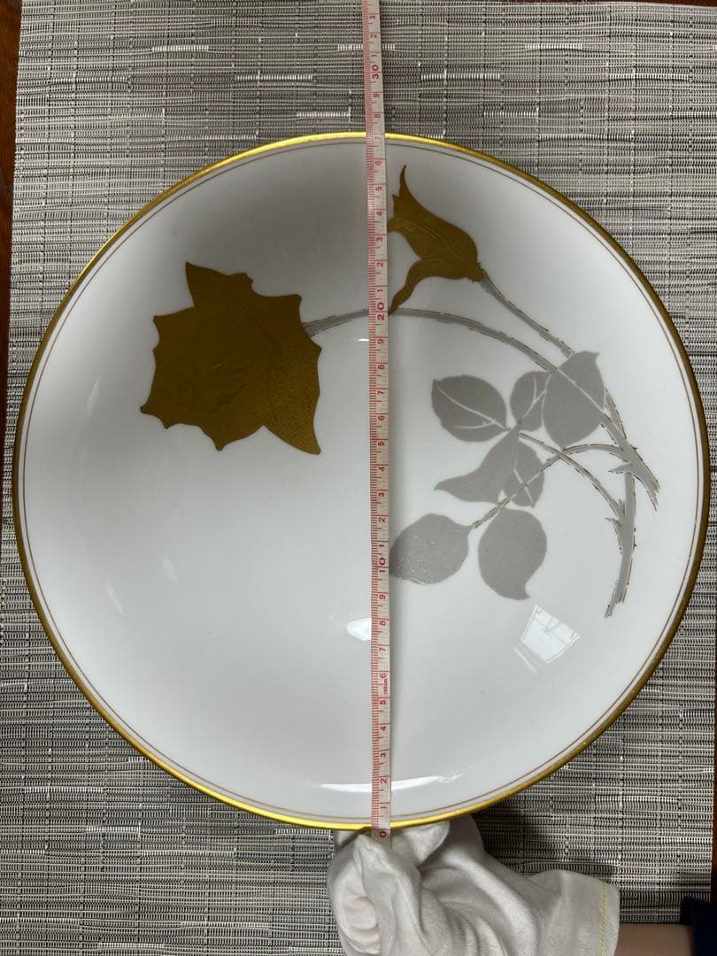 金融バラ　大皿　大倉陶園　27cm