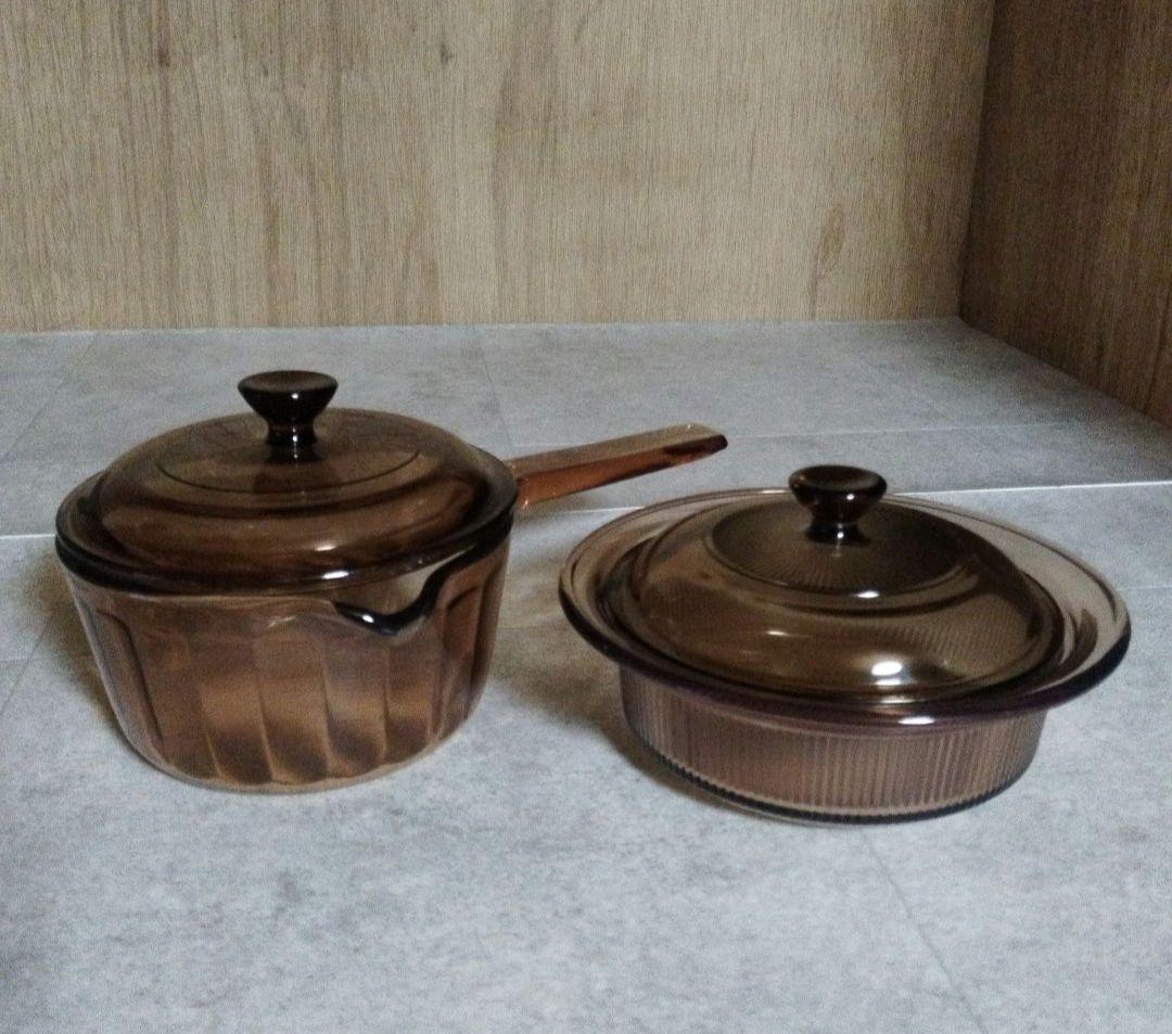 【未使用】ビジョン　コーニング　USA　片手鍋　キャセロール　2点